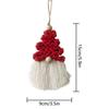 1 Piece of Christmas Decoration Santa Claus Christmas Tree Small Pendant Hand-woven Creative Ornaments Background Wall Decoration Pendant