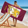 Brisbane Bold Print Beach Towel, Large Soft Quick Dry Towel for Beach Camping Swimming