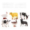 Realistic Farm Animal Figures Pvc Material With Chicken Duck Cow For Kids Educational Toy