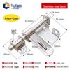 4-inch Heavy Duty Stainless Steel Surface Bolt with Hasp Lock