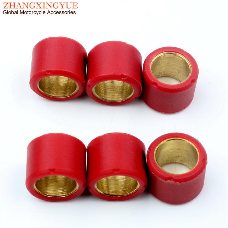 Scooter Variator Roller Set 16x13mm 4g 4.5g 5.5g 6g 7g for Peugeot 50 Buxy Elyseo Elystar Jetforce Looxor Ludix 2 Vivacity 50cc