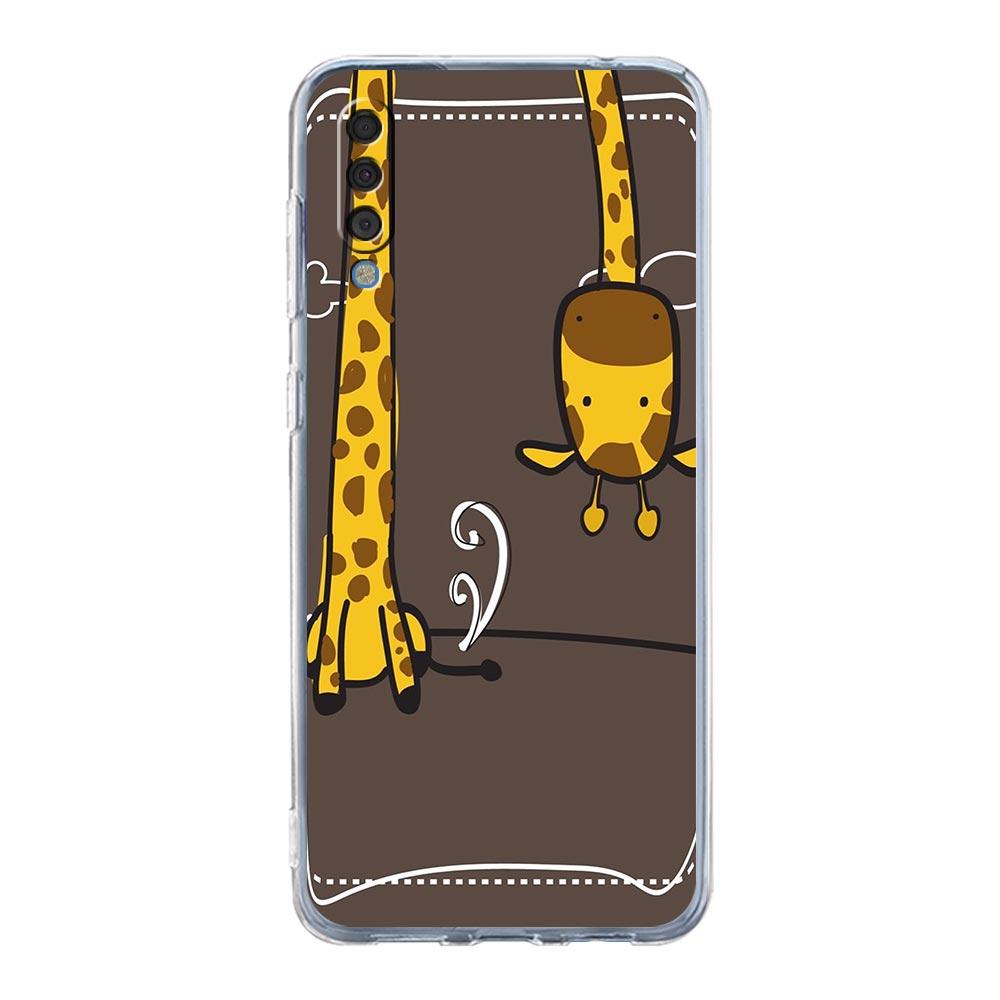 Phone Case For Samsung A16 A14 A12 A22 A32 5G A34 A42 A52 A54 A50 A70 A72 A40 A20E A10S A20S A04S A06 Cover giraffe illustration