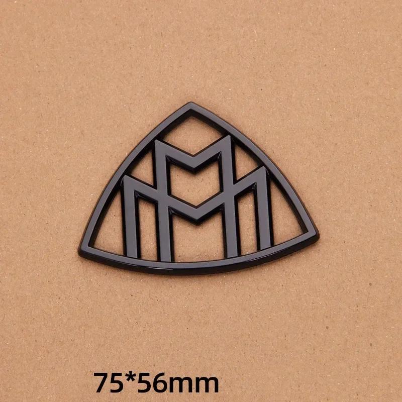 

ABS Car Emblem for Mercedes Benz Maybach S400 S500 S600 C-pillar Side Rear Triangle Trunk Badge Logo Sticker Chrome Glossy Black Maybach badge 1pc