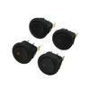 Rocker Switches Plastic Black 4Pcs Round Rocker LED Light Toggle for car flashing lights chassis lights dome lights 4Pc