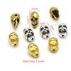 20pcs/Lot Antique Silver Gold Skull Bead Spacer Bead Charms For DIY Beaded Bracelet Jewelry Handmade Making Supplies