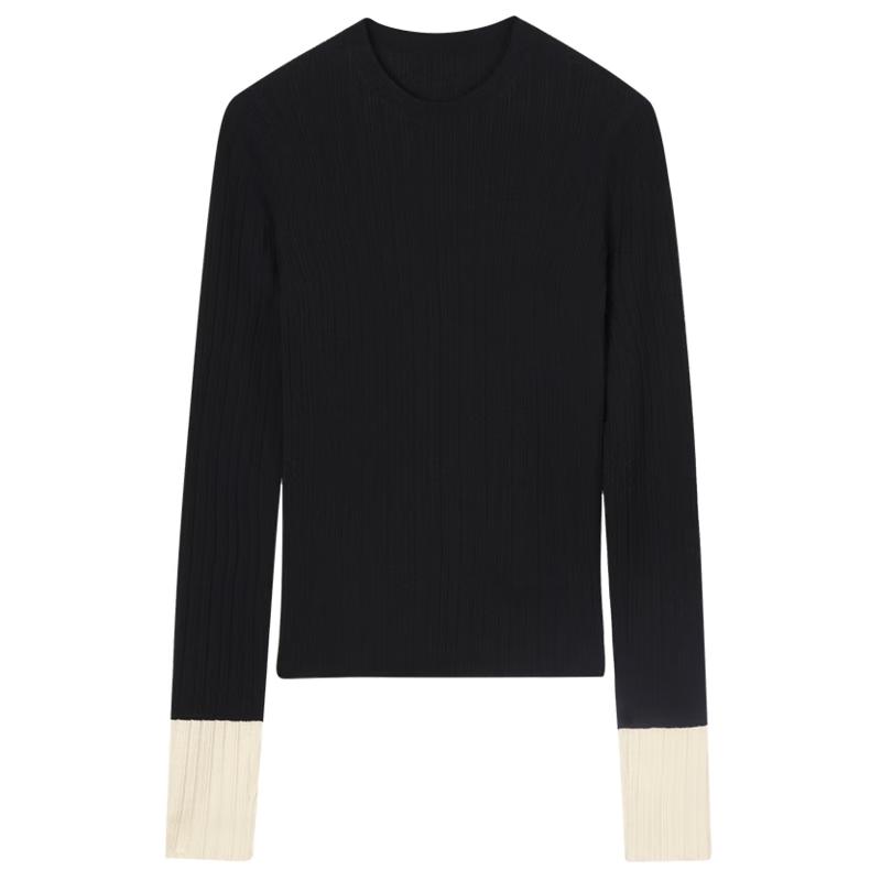 Less Merino Blend Round Neck Slim-Fit Sweater