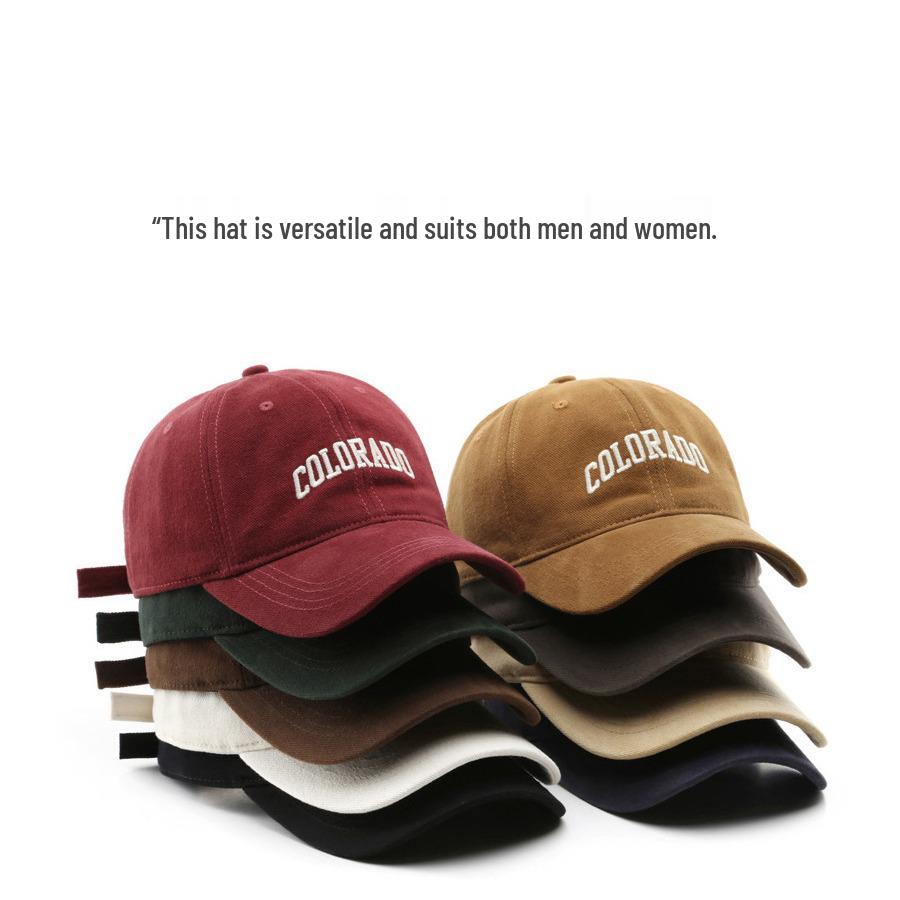 Všestranná baseballová čepice v korejském stylu se zakřiveným kšiltem - Unisex ochrana proti slunci na jaro a léto