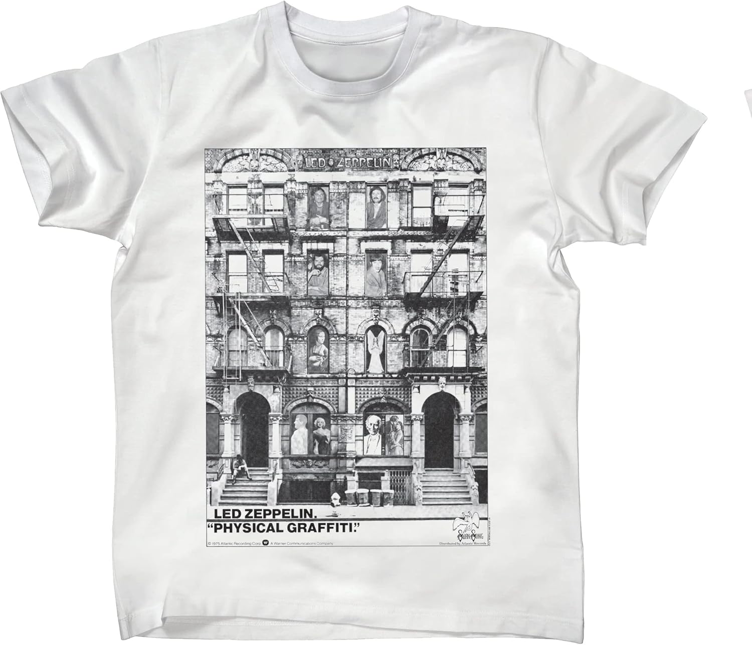 

Led Zeppelin Men s Physical Graffiti T-Shirt White | Officially Licensed Merchandise 5XL різнокольоровий