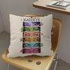 Korea Kpop Band K-Katseye Pillow Covers Cartoon Sofa Decorative Home Double-sided Printing Short Plush Cute Cushion Cover