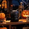 Cute Bat Desk Decoration Halloween Glitter Squeeze Stress Ball, Soft TPR Slow Rising Fidget Toy Washable Relief Ball for Anxiety Relief, Decompression
