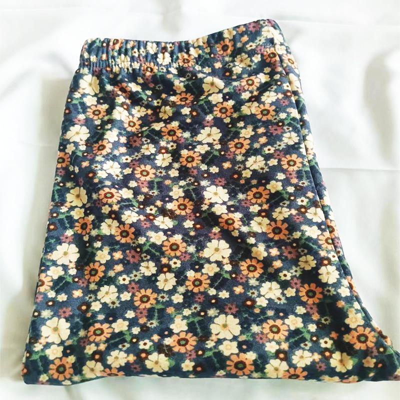 Thermal Fleece High-Waist Warm Pants for Women - Elastic Autumn Inner Layer for Middle-Aged & Elderly