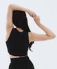 Dunp Soft Tension Crop Top Black