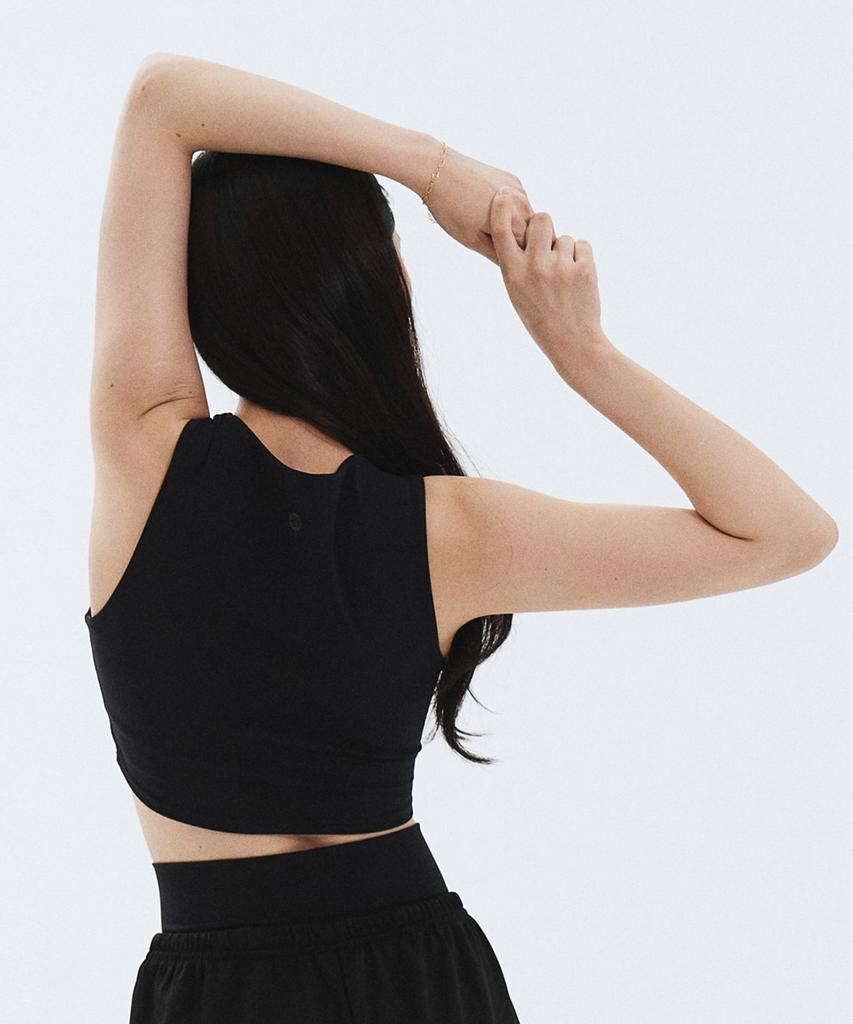 DANP Soft Tension Crop Top Black