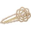 Korean Style Pearl Rhinestone Camellia Hair Clip Pearl Side Duck Beak Clip Women's Broken Bangs Clip Hair Accessories