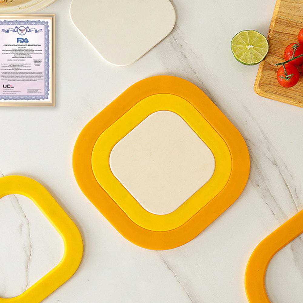 3-in-1 Silicone Magnetic Kitchen Table Mats Multi-Size Multiple Usage Easy to Clean Ideal Home Essentials for Pots Plates Cups