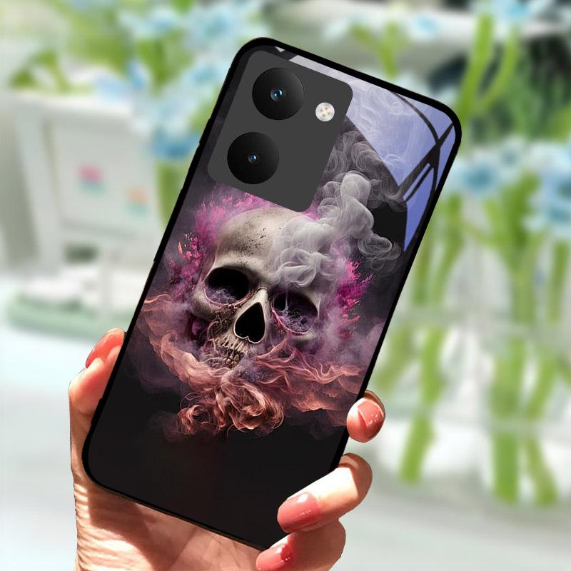 Para Capa Realme P3 Ultra 5G Capa à Prova de Choque Concha Traseira de Vidro Temperado Para-choque Para Capa de Telefone Realme P3ultra 5G RMX5030 Coque