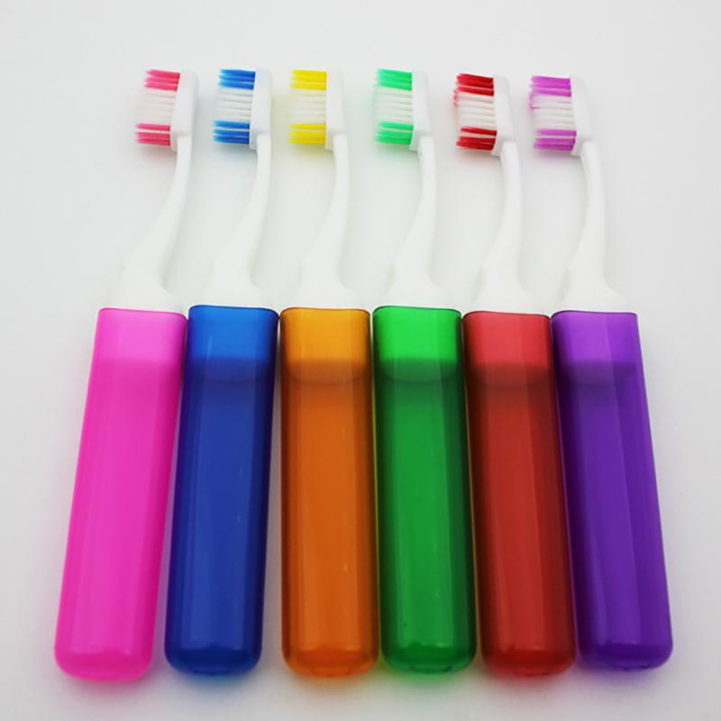 Travel Portable Folding Toothbrush Super Soft Bristle Toothbrush Fold Travel Camping Hiking Outdoor Easy To Take Toothbrush