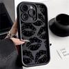 Black Lips Kiss Print Soft Silicone Phone Case For iPhone 15 Pro Max 16 14 13 12 11 Pro Max 7 8 Plus X XS XR Shockproof Cover