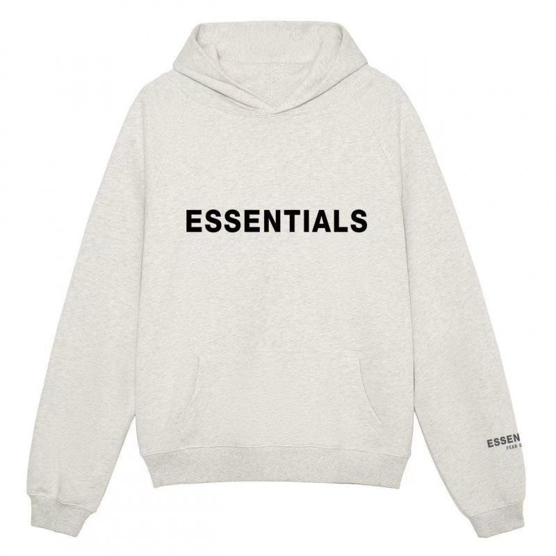 Herren FOG Essentials Samt-Hoodie mit Buchstabenprint - High Street Lockerer Schnitt