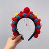 Pearl Beijing Opera Headband Tassel Ancient Style Red Hairband All-match Hanfu Headwear  Children