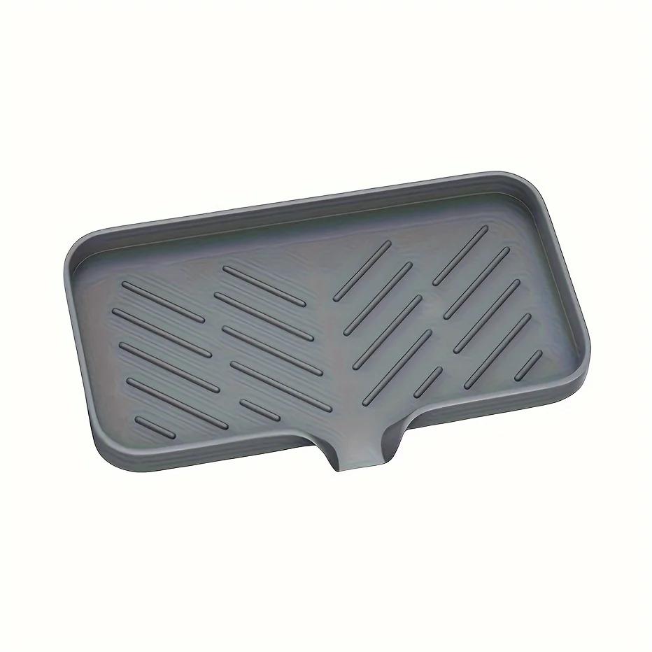 

Kitchen Sink Sponge Holder Silicone Soap Dish Soap Holder Self Draining Anti-slip Rack Bathroom Supplies Soap dish ceramic