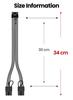 Fasgear 12VHPWR Extension Pin Male To PCIE Pin Female Sleeved Extension 16AWG GPU Cable Compatible with GeForce RTX 4090 PCI-e 5.0 Cable, 30cm/1ft