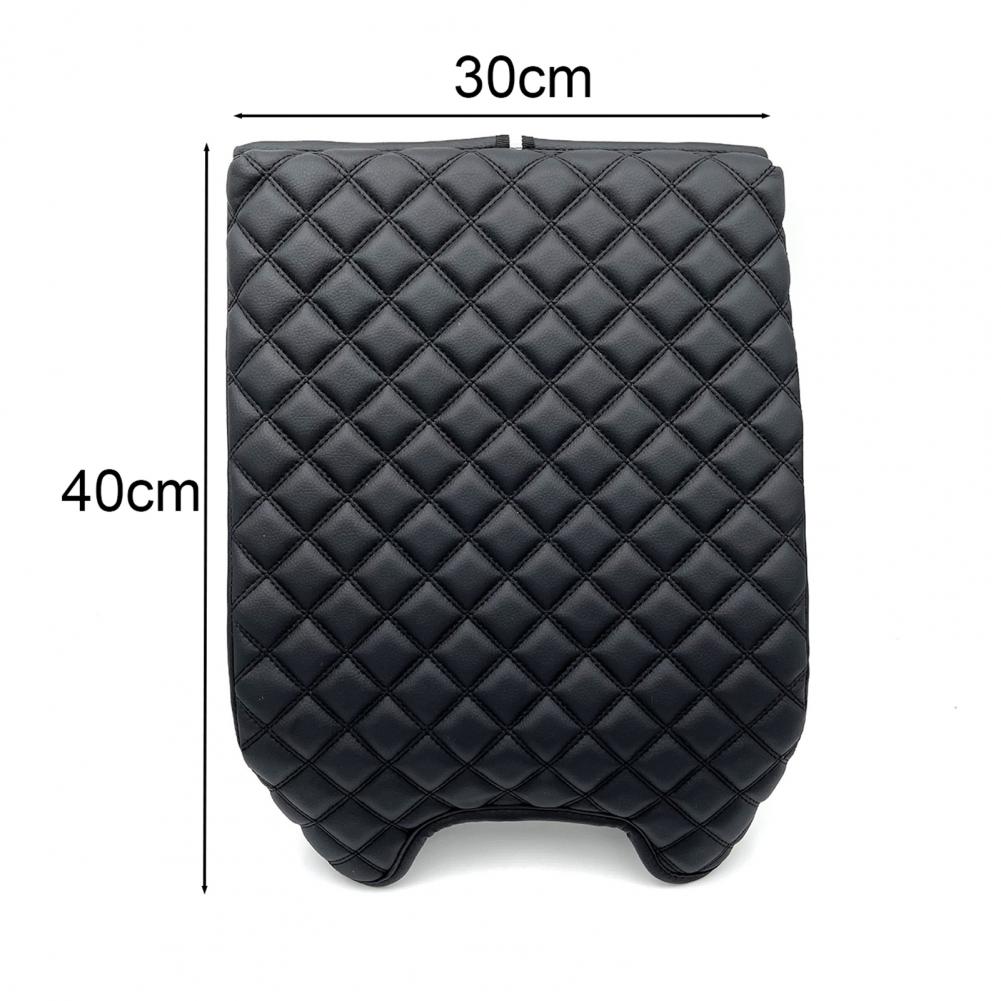 Car Armrest Box Mats Memory Foam Vehicle Arm Rest Box Pads Leather Center Console Covers Styling for F150 15 20 F250 350