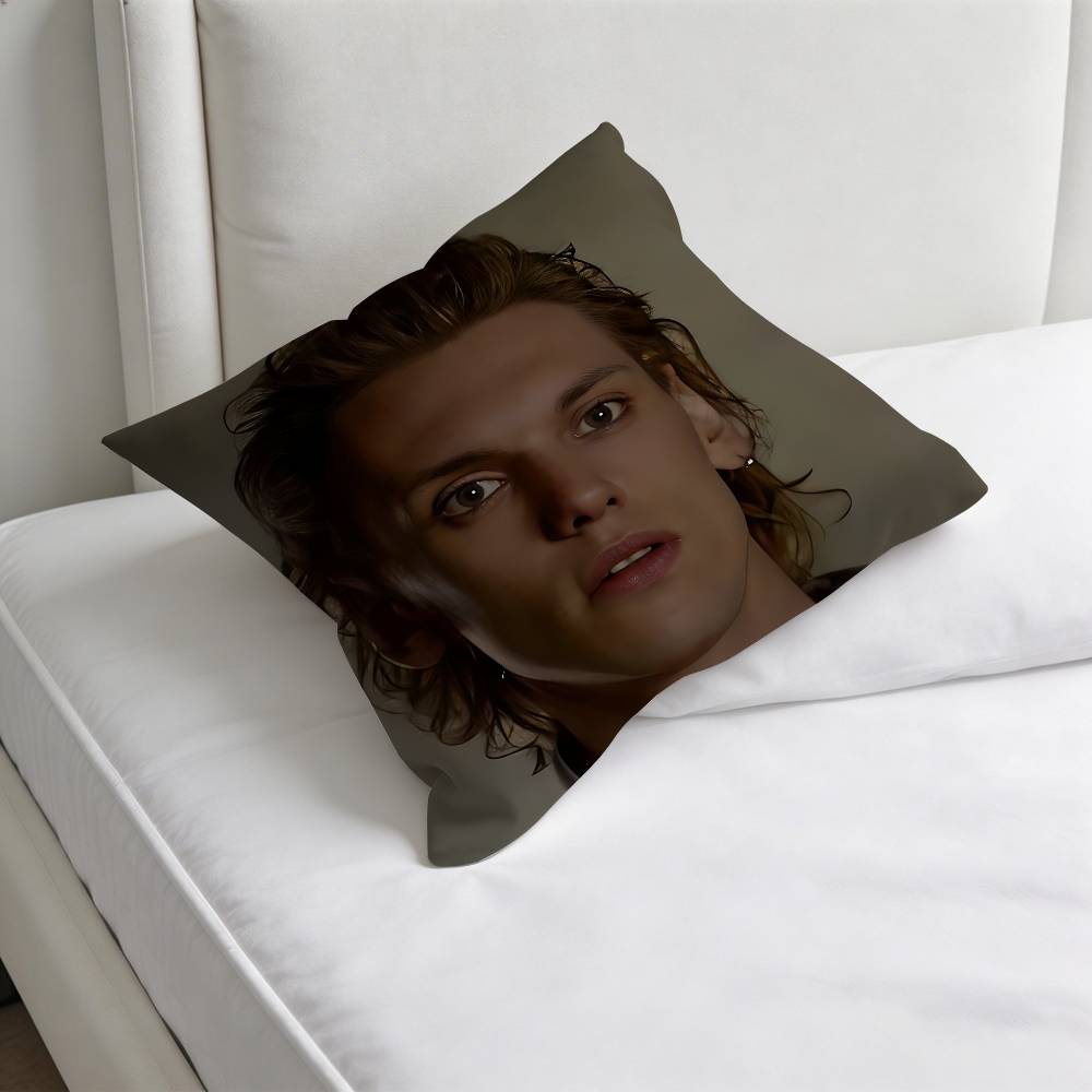 JJamie CCampbell BBower Fashion Square Pillow Case Durable Throw Pillow Cover for Sofa Couch Chair
