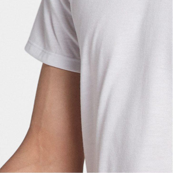 Nike T Shirts Men's White Crew Neck Moderate Straight Fit 892814-100