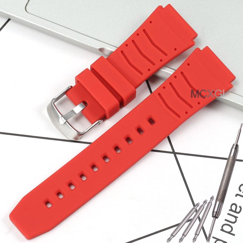 Men's Silicone Watch Strap Replacement Fit for Casio PRG-80 PAG-80 PRW-1000 PRW-1100 Rubber Watch Bands Wristband Bracelet