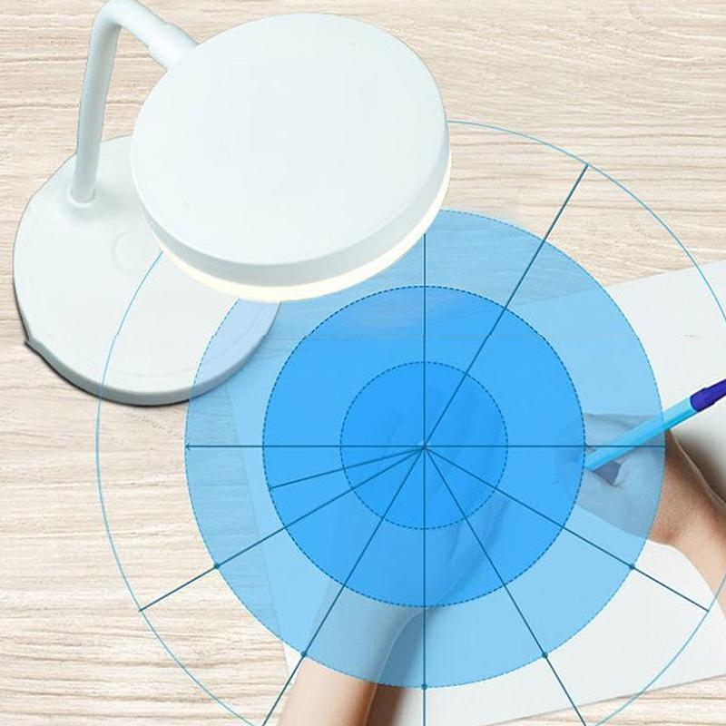 LED Skrivebordslampe 3 Nivåer Dimmbar USB Oppladbar Batteridrevet Bærbar Berørings Bordlampe Øyebeskyttelse For Soverom Nattbord