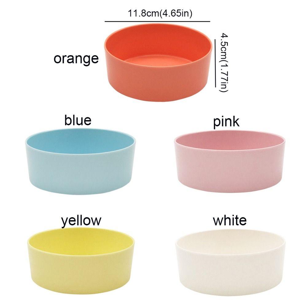 Anti-slip Cat Food Bowl Candy Color Dog Water Feeder Imitation Ceramics Cat Bowl  For Dogs Cats