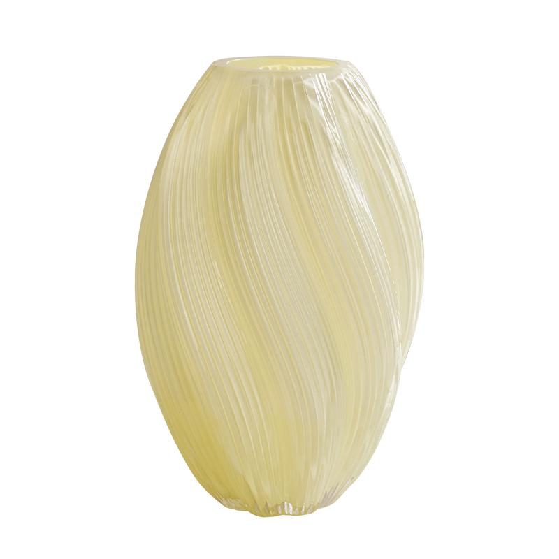 Französische Vase Gefühl Glas Milchiger Jadeschimmer Wohnzimmer Wasser Nährend Blumenarrangement Antikes Blumengeschirr Muttertag