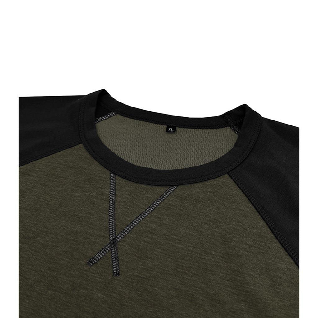 Men'S Button Up Long Sleeved Fashionable Casual Sports Top