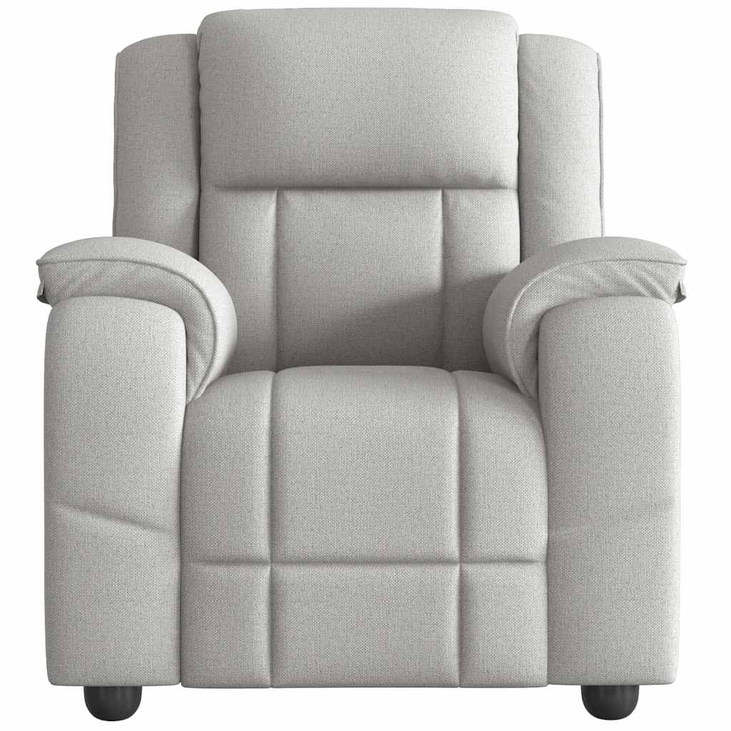 Massage Chair Cloud Gray Fabric