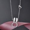 Lindon 925 Sterling Silver Classic Women Necklace Pendant Zircon Fashion Gift