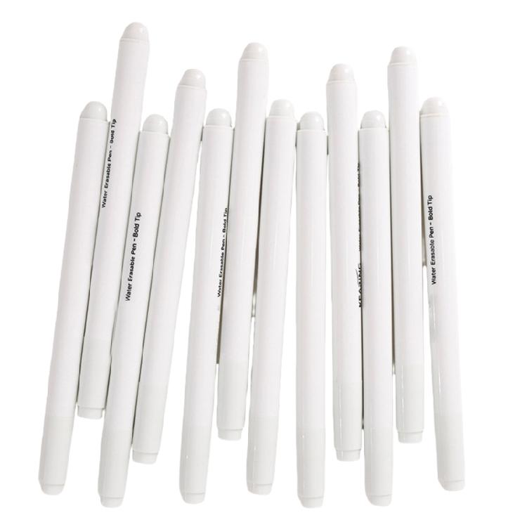 12 Pcs Water Soluble Pen Erasable Marking Pen Washable Fabric Marker Fabric Markers Pens for Marking