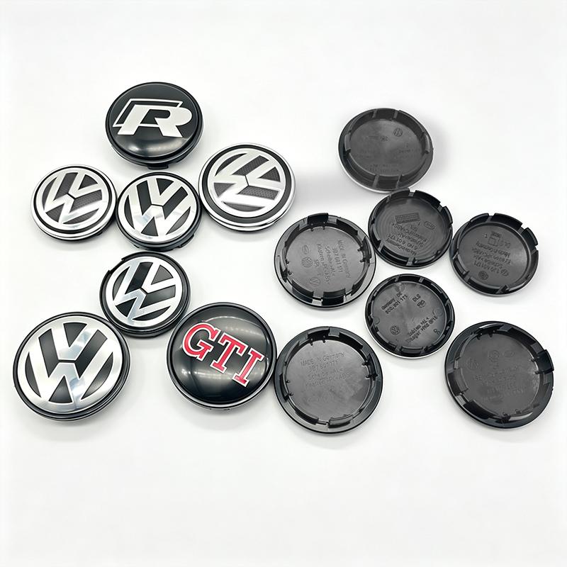 4Pcs 55mm 65mm Car Wheel Center Hub Caps Cover For VW Volkswagen Golf Polo Passat Touran CC B5 B6 B7 Jetta Replace Accessories Zf6