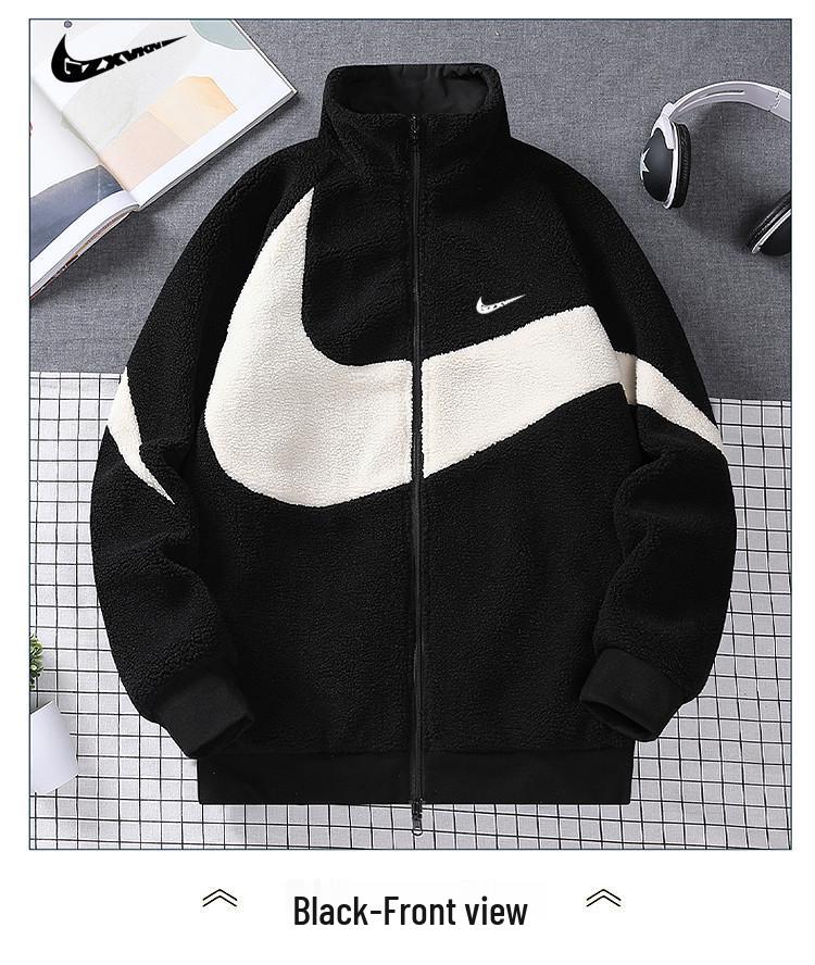 2025 Winter Reversible Lamb Wool Men's Trendy Jacket - Unisex Warm Cotton-Padded Coat