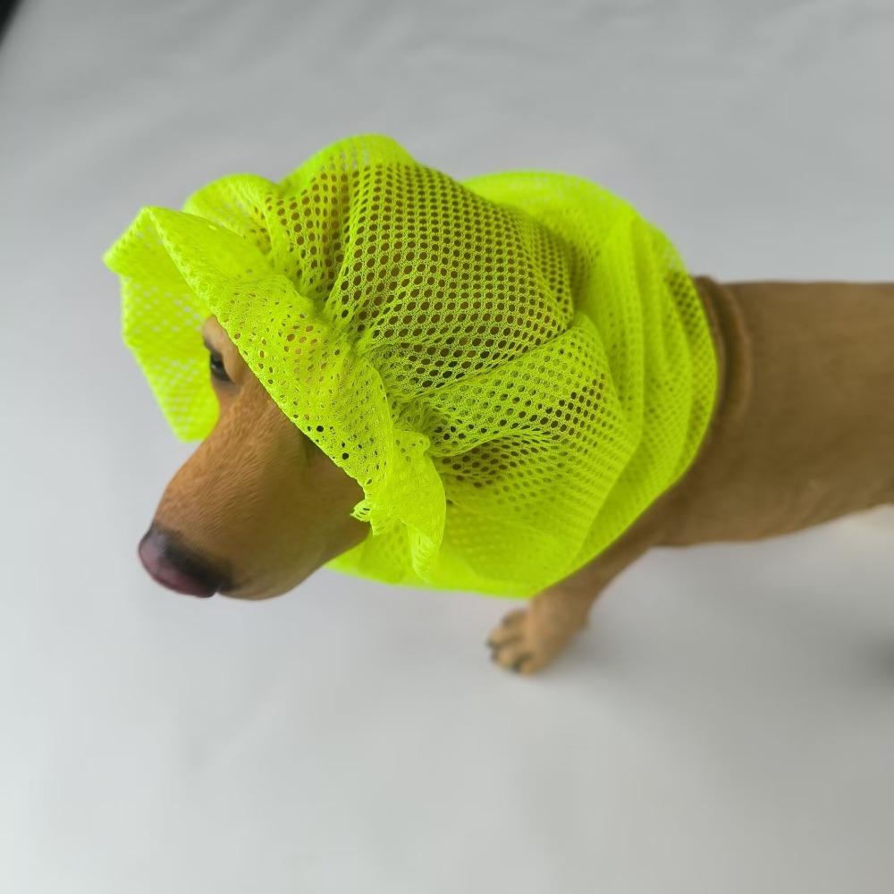 Netz Hundeohrabdeckung Atmungsaktive Ohrschutzabdeckung Multifunktionaler Haustier-Snood Ohrschutz