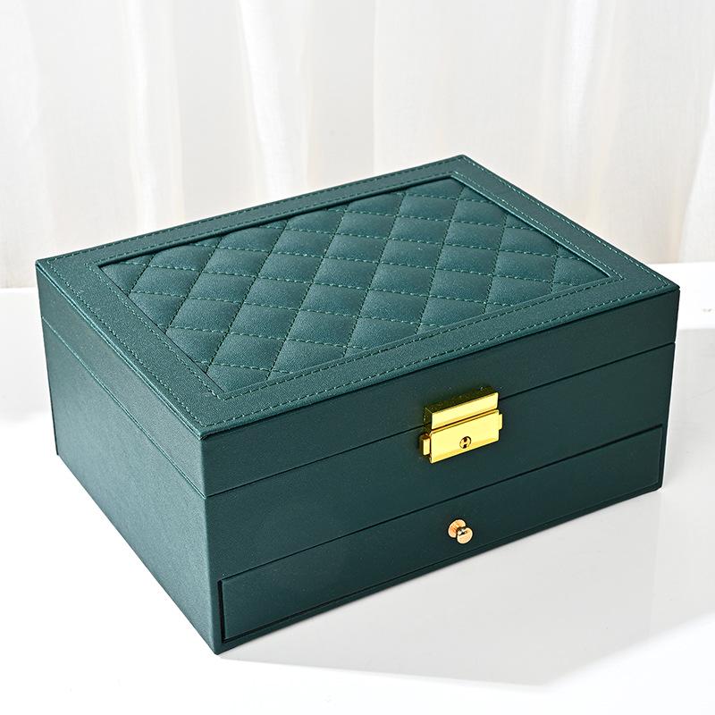 Luxury Multi-Layer Anti-Oxidation Jewelry Storage Box with Large Capacity for Earrings