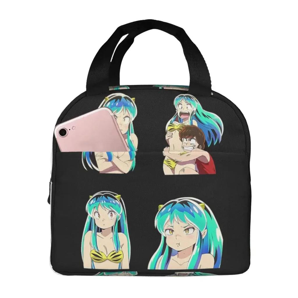 Urusei Yatsura Anime Beautiful Dreamer Insulated Lunch Bag for Kids School Cooler Thermal Food Box Tote Lunch Boxes Container