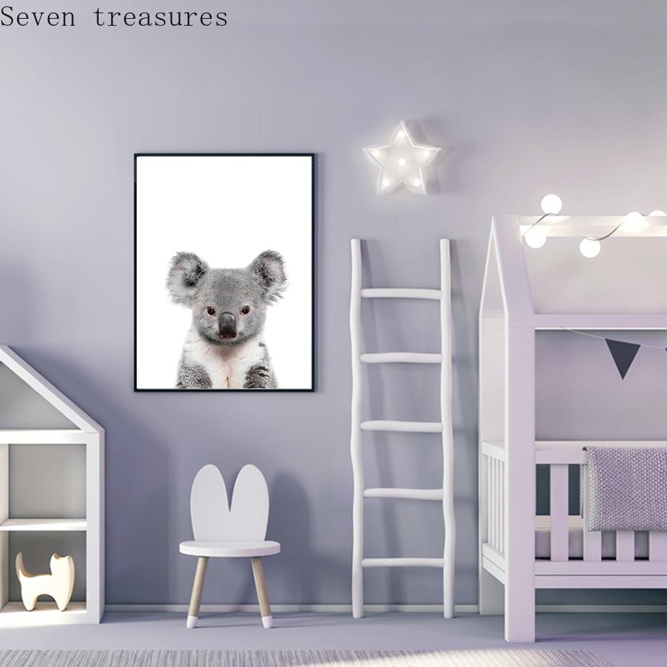 Baby Koala Poster for Nursery, Animal Decor, Picture Prints, Children Room Decoration, Painting Posters, Australian Home Decor