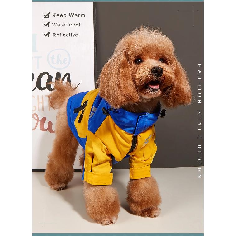 Waterproof Big Dog Clothes Winter Warm Pet Raincoat For Medium Large Dog Fashion Cool Dog Jacket French Bulldog Chihuahua Outfit