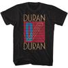 Oficiální tričko Duran Duran Oficiální logo kapely Černá bavlna ve velikostech S-M - 5XL