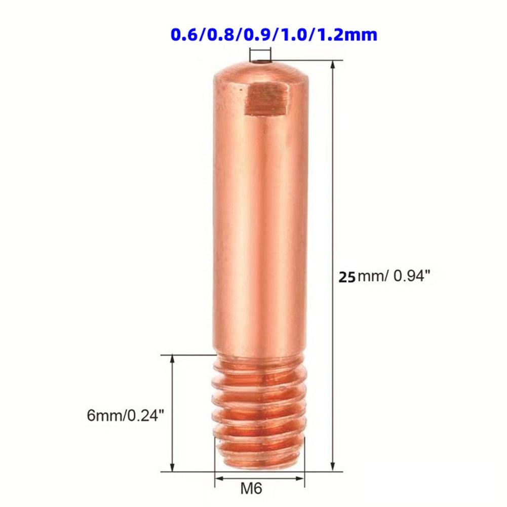 High Reliability Conductive Tips Power Nozzle Mig Contact Tip