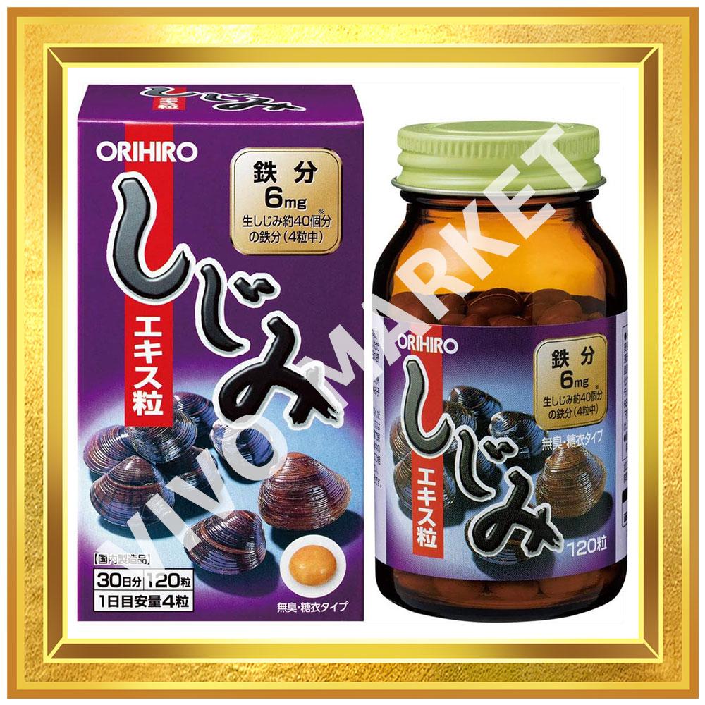 Extrait de palourde Shijimi ORIHIRO Japon Complément alimentaire à base de fer pendant 30 jours s796