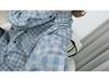 Women's Winter Retro Plaid Blue Cotton Shirt - Casual Fashion Layering Jacket with High-End Feel