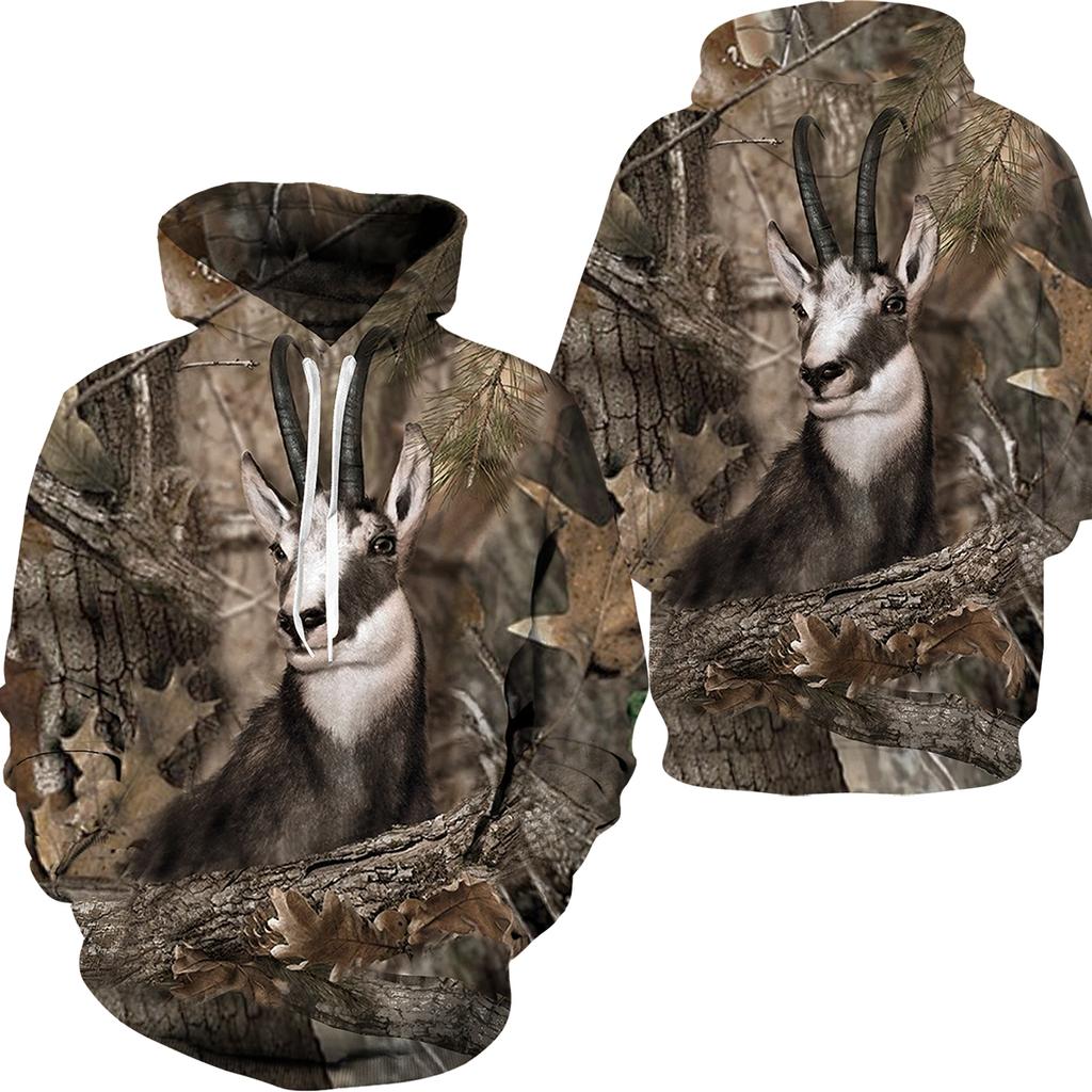 Hoodies 3D Print  Camouflage Animal Elk Wild Boar Boy Girl Casual Fashion Sweatshirts Oversized Hoodie Kids Pullovers Tracksuits