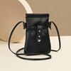 PU Handy-Tasche Damen Kleine Tasche Einfarbige Umhängetasche